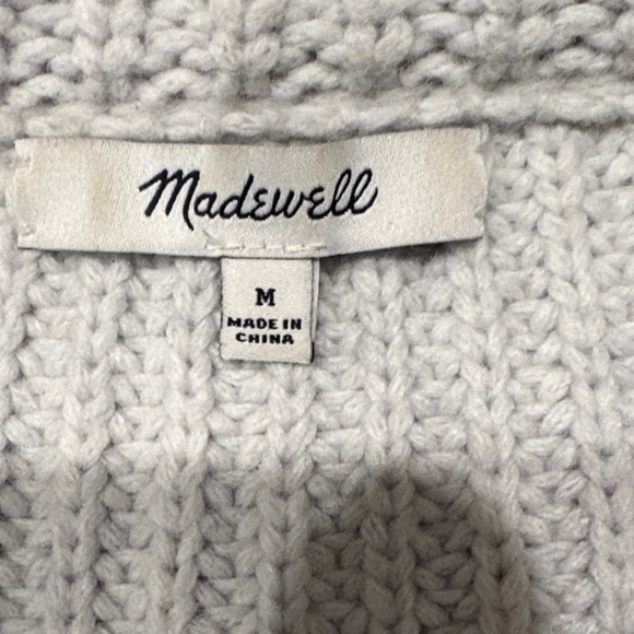 Madewell Light Gray Cowl Neck Sweater - Picture 2 of 5